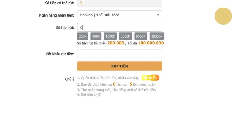 Hướng dẫn rút tiền Typhu88 nhanh và chính xác